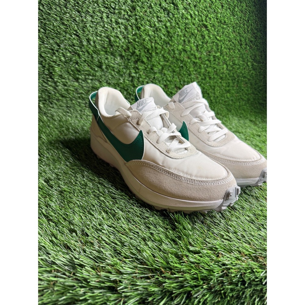 Nike Waffle Debut Womens White Sail Green Retro Run Shoes FQ8890-100 Size 10.5 - Picture 4 of 9